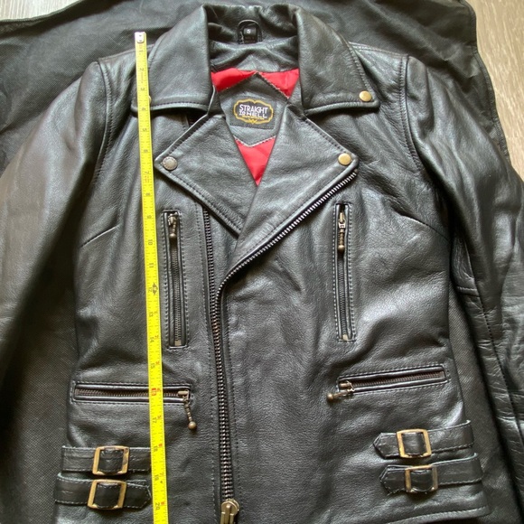 Straight to Hell Lady’s Defector Genuine Leather Jacket w/ Brass hardware Sz SM. - Picture 3 of 9